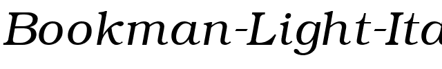 Bookman Light Italic.ttf