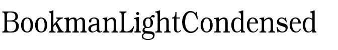 BookmanLightCondensed Regular.ttf