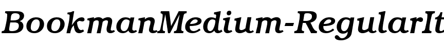 BookmanMedium RegularItalic.ttf