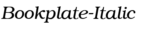 Bookplate Italic.ttf