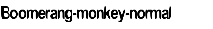 Boomerang monkey normal.ttf