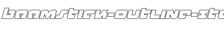 Boomstick Outline Italic Outline Italic.ttf