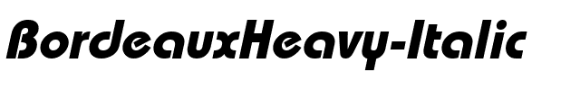 BordeauxHeavy Italic.ttf