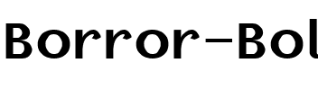 Borror Bold.ttf