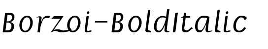 Borzoi BoldItalic.ttf