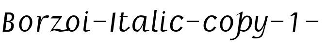Borzoi Italic.ttf