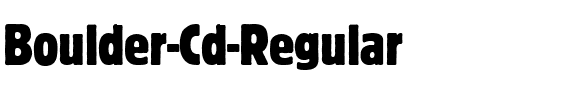 Boulder-Cd Regular.ttf