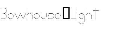Bowhouse Light Regular.otf