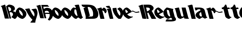 BoyHoodDrive ttcon Regular.ttf
