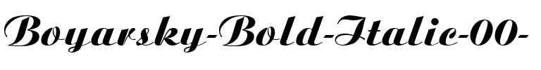 Boyarsky Bold Italic.ttf