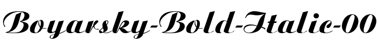 Boyarsky Bold Italic.ttf
