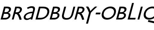 Bradbury-Oblique Regular.ttf