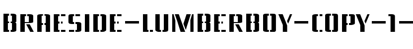 Braeside Lumberboy Regular.ttf