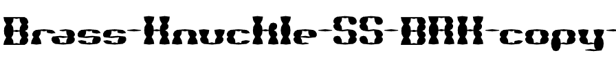 Brass Knuckle SS BRK Normal.ttf