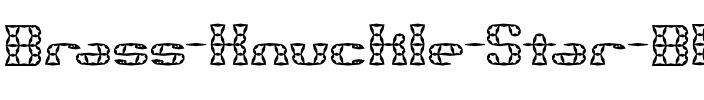Brass Knuckle Star BRK Normal.ttf