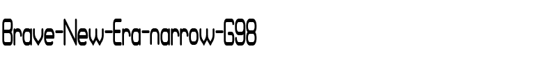 Brave New Era (narrow) G98 Regular.ttf