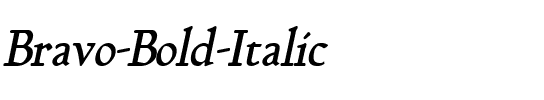 Bravo Bold Italic.ttf