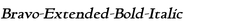 Bravo-Extended Bold Italic.ttf