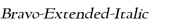 Bravo-Extended Italic.ttf