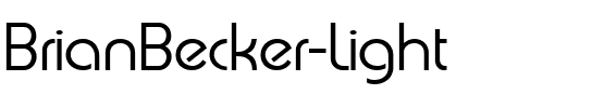 BrianBecker-Light Regular.ttf