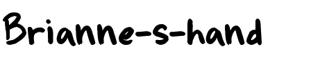 Brianne’s hand Normal.ttf