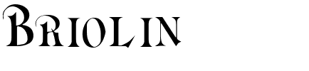 Briolin Regular.ttf