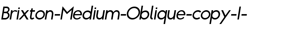 Brixton Medium Oblique.ttf