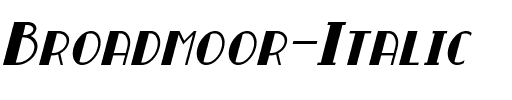 Broadmoor Italic.otf