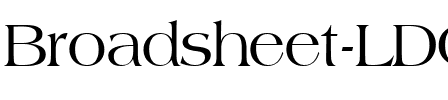 Broadsheet LDO.ttf