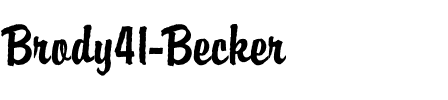 Brody41 Becker Regular.ttf