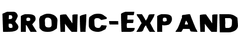 Bronic Expanded Expanded.ttf