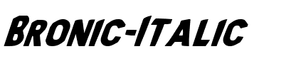 Bronic Italic Italic.ttf