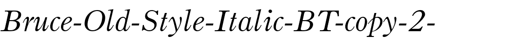 BruceOldStyle BT Italic.ttf