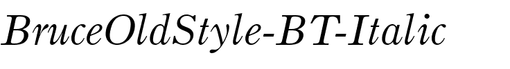 BruceOldStyle BT Italic.ttf
