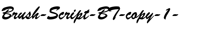 BrushScript BT Regular.ttf