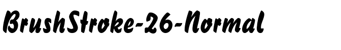 BrushStroke 26 Normal.ttf