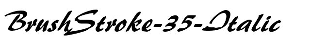 BrushStroke 35 Italic.ttf