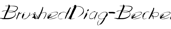 BrushedDiag Becker Normal.ttf