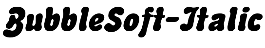 BubbleSoft Italic.ttf