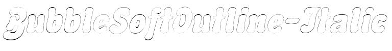 BubbleSoftOutline Italic.ttf