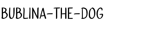 Bublina the Dog Regular.ttf