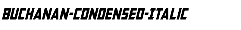 Buchanan Condensed Italic Condensed Italic.ttf