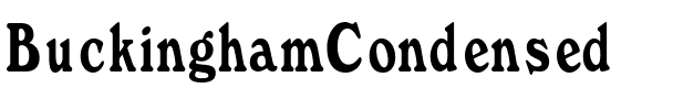 BuckinghamCondensed Regular.ttf