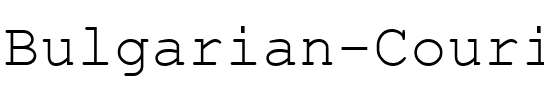 Bulgarian Courier Thin.ttf