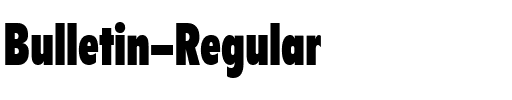 Bulletin Regular.ttf