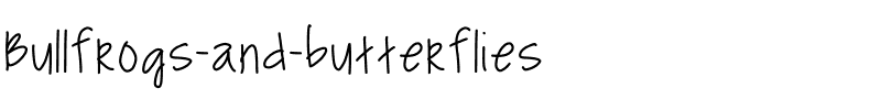Bullfrogs and butterflies Medium.ttf