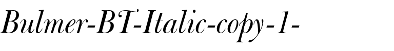 Bulmer BT Italic.ttf