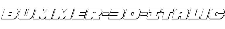 Bummer 3D Italic Italic.ttf