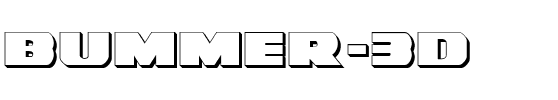 Bummer 3D 3D.ttf