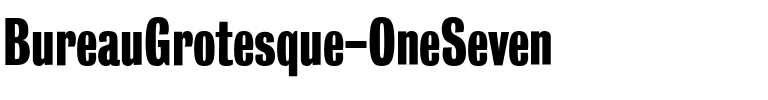 BureauGrotesque-OneSeven Regular.ttf
